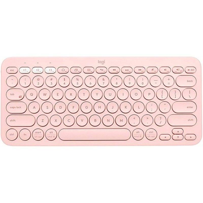 Logitech Teclado Bluetooth - K380 Multidispositivo - Rosa-0