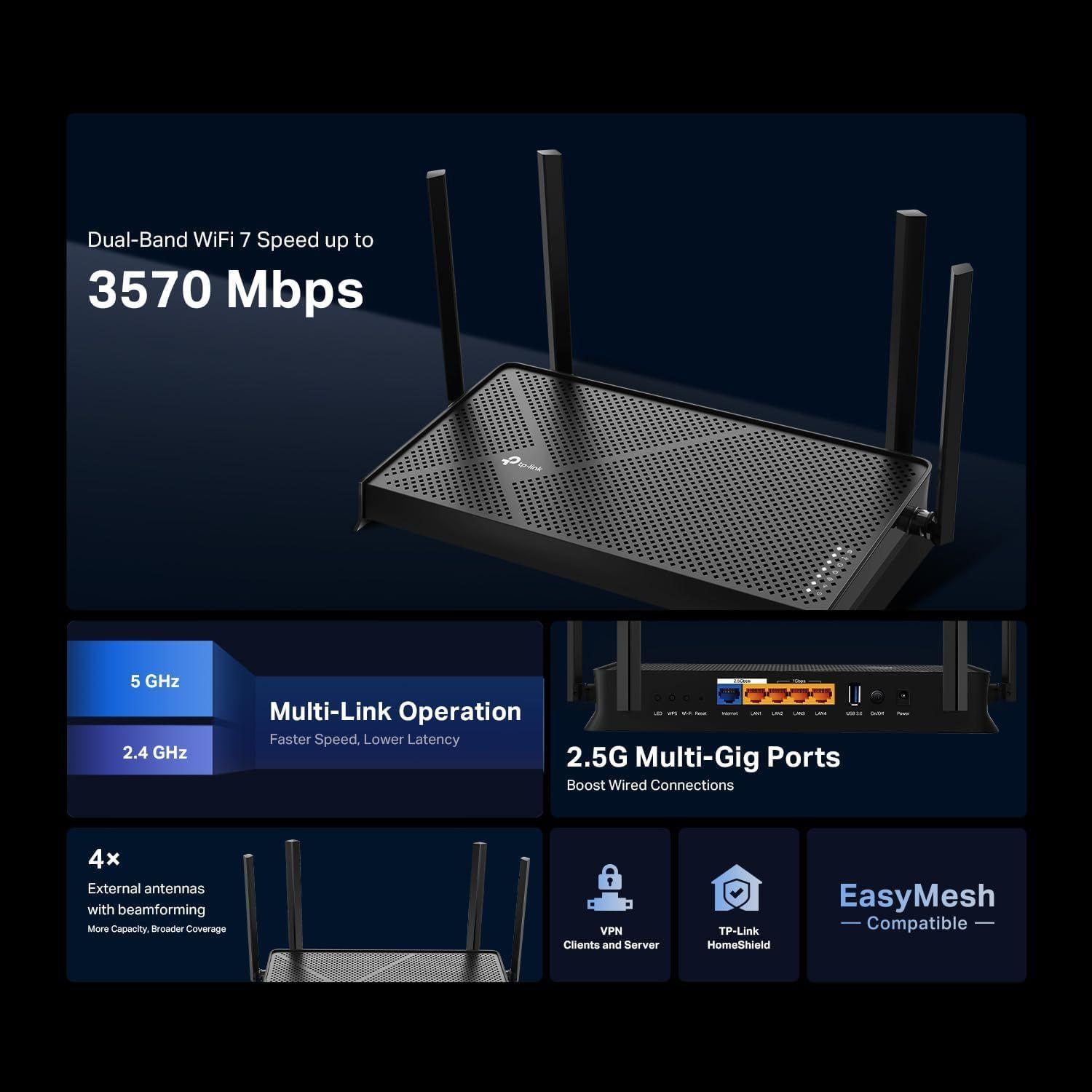TP Link Router Archer BE230 Wi Fi 7-3
