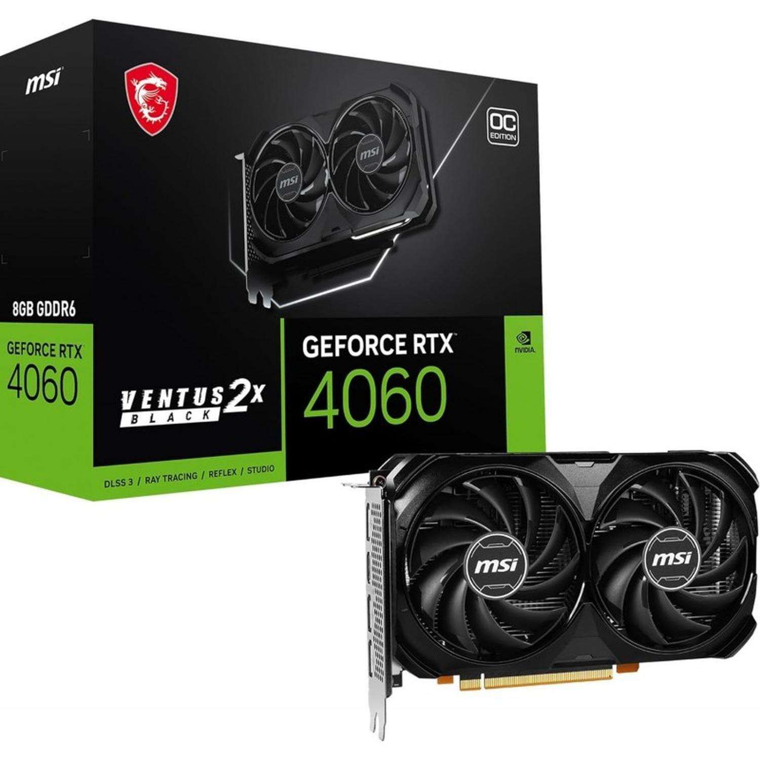 MSI VENTUS 4060 BLACK 8G 8GB de memoria GDDR6-0
