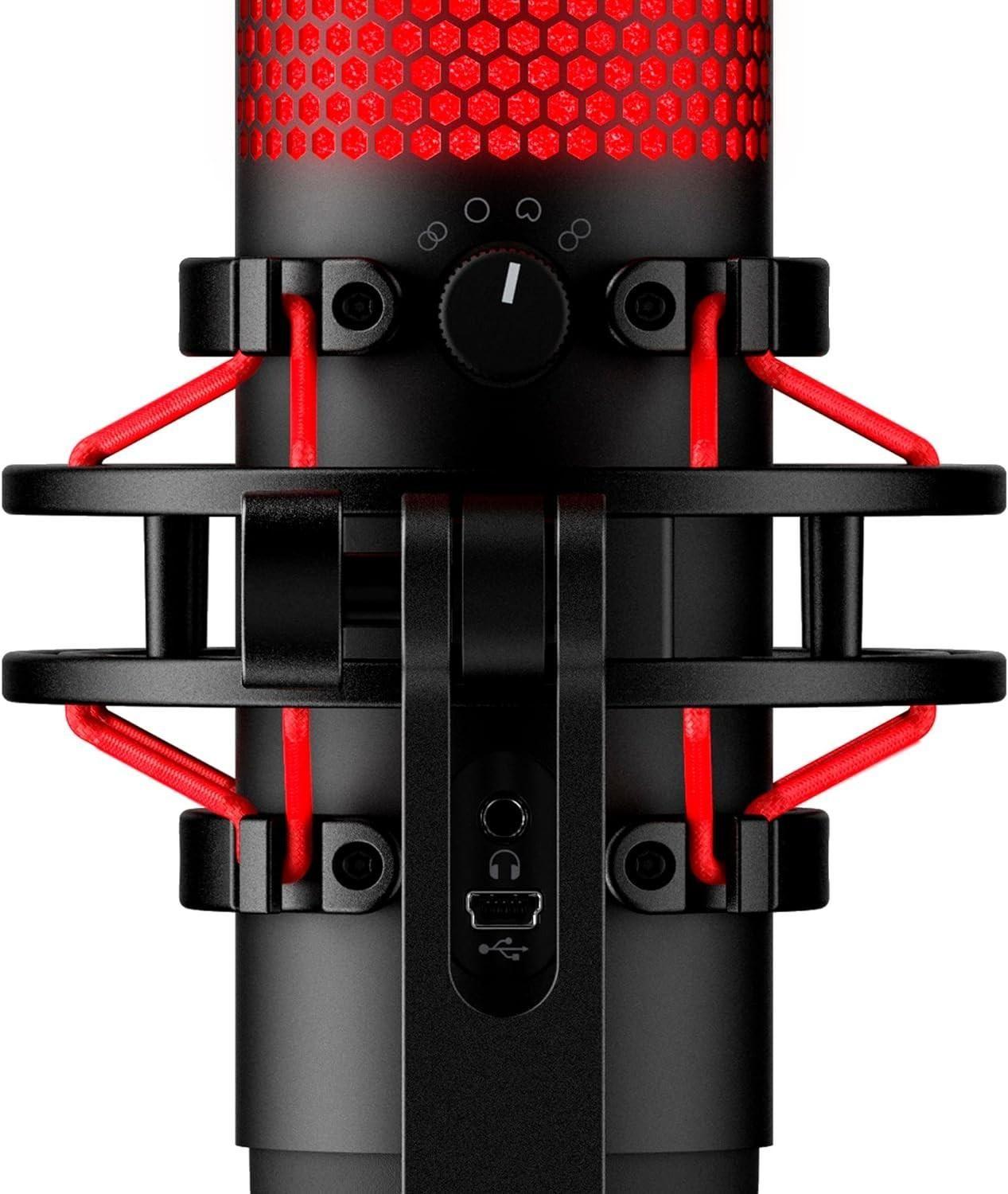 Microfono HyperX QuadCast - Microfono USB, rojo/negro-1