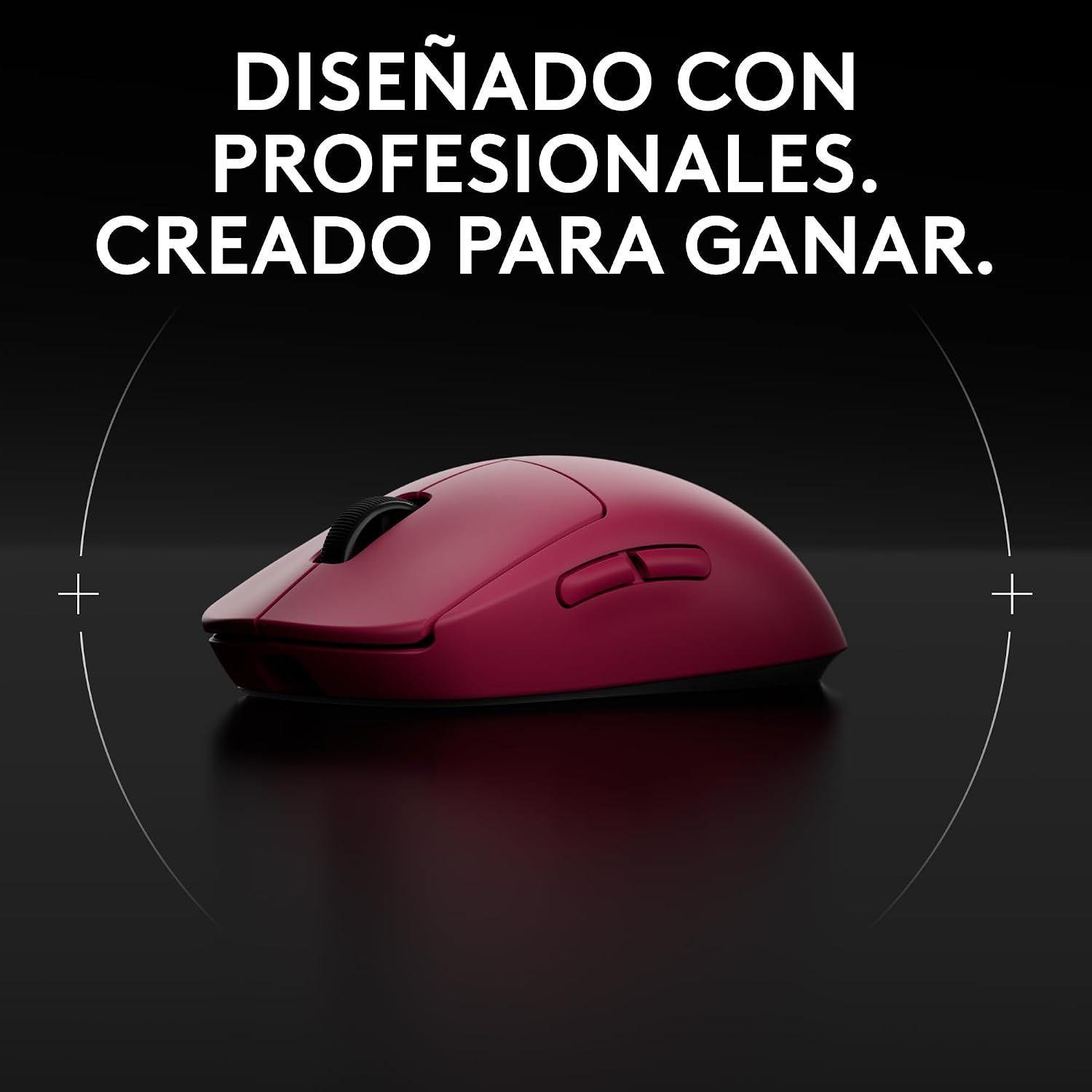 Logitech G Pro 2 Lightspeed Mouse inal mbrico Rosado-3