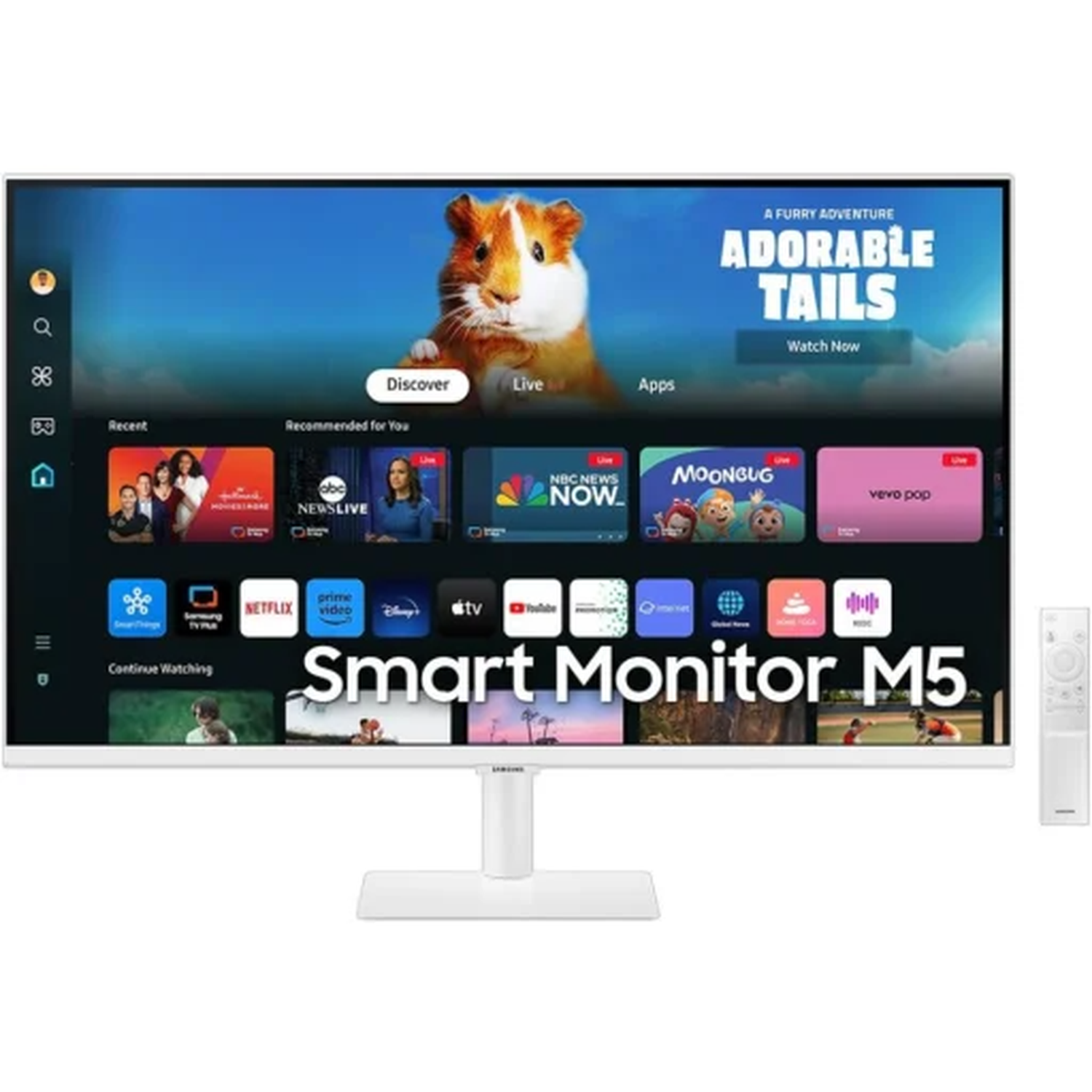 Monitor Samsung 27" M50D 60Hz, 4ms, Color Blanco-0