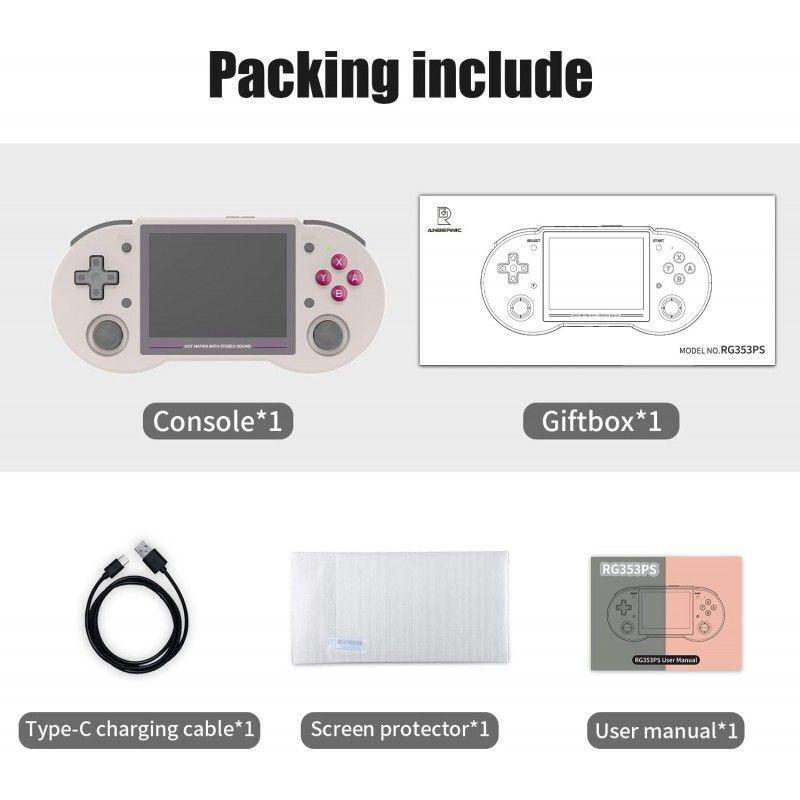 ANBERNIC RG353PS GRIS Portátil, Support 5G WiFi 4.2 Bluetooth-1