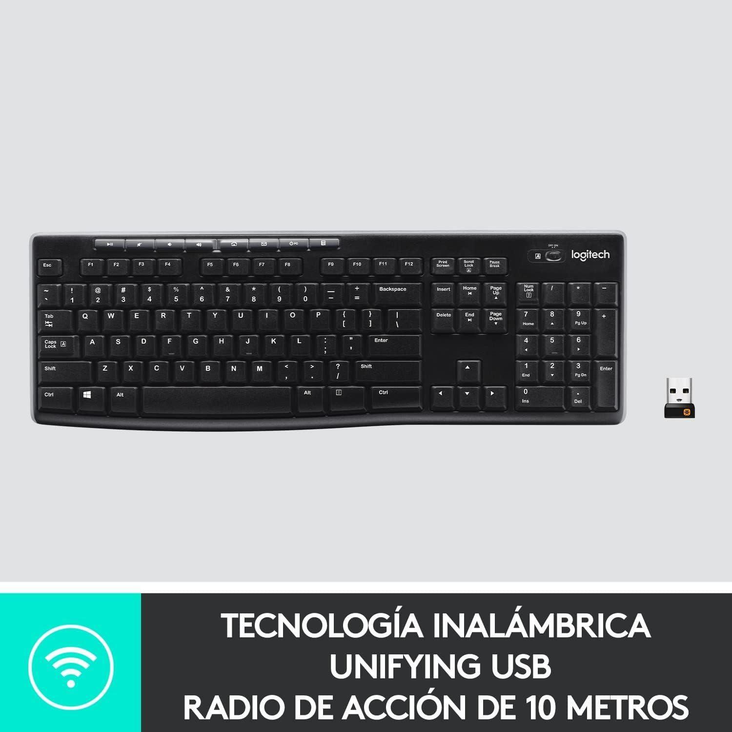 Logitech K270 Teclado Inalámbrico 2.4 GHz-3