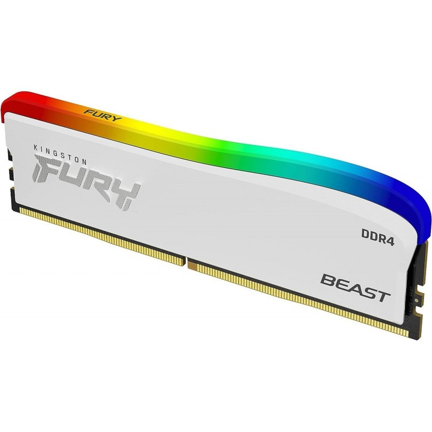 FURY Beast White RGB S 8GB 3200MT DDR4-2