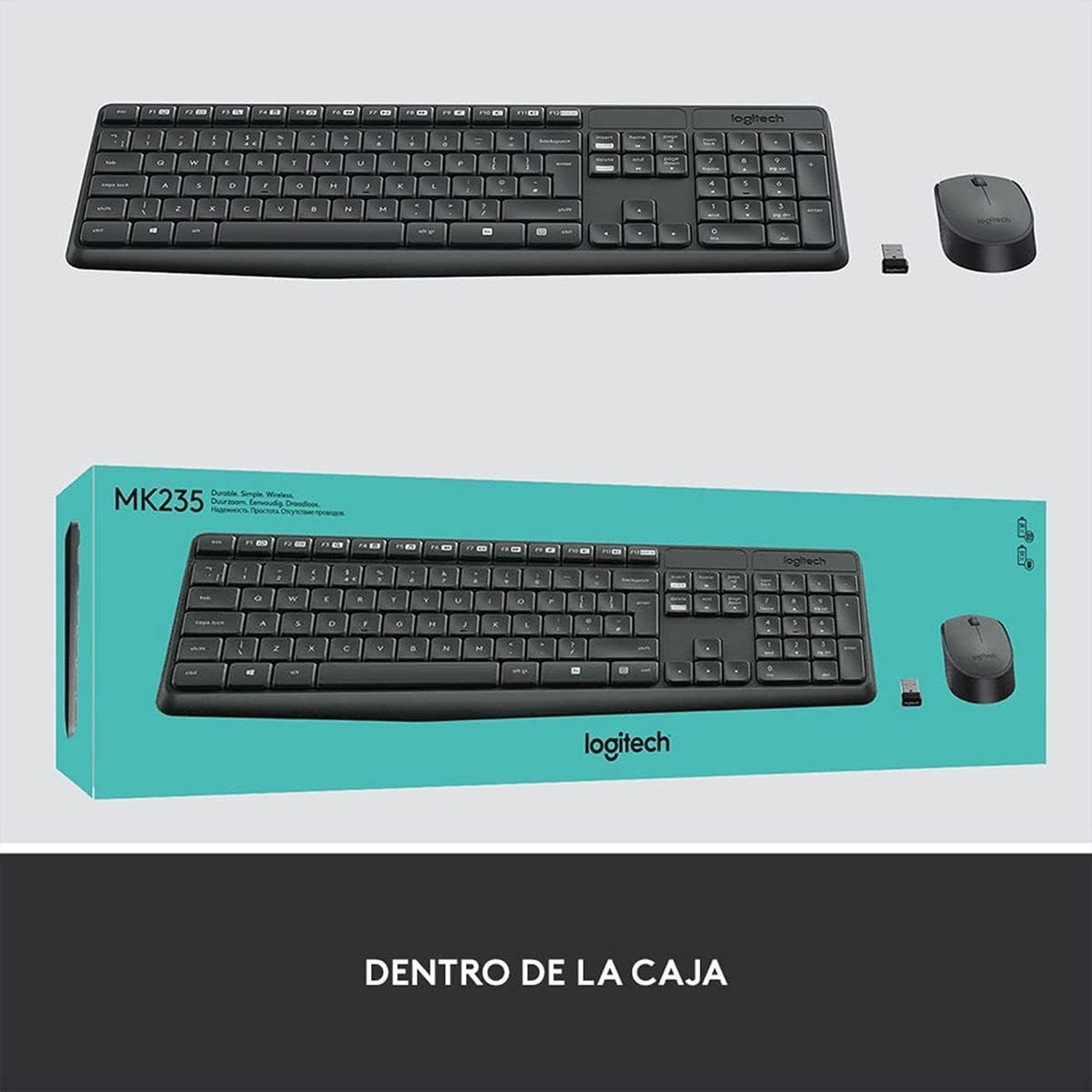 Logitech MK235 Teclado y Mouse Inalámbricos-3