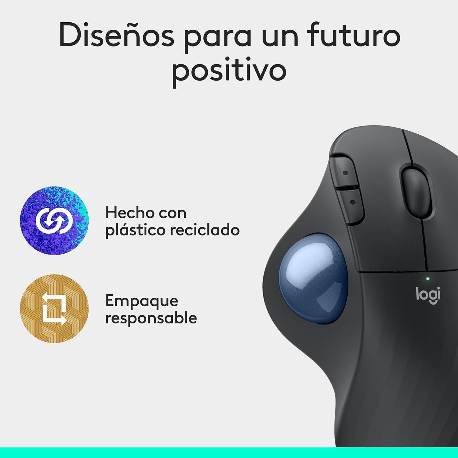 Logitech Ergo M575S Mouse inalámbrico con trackball-3