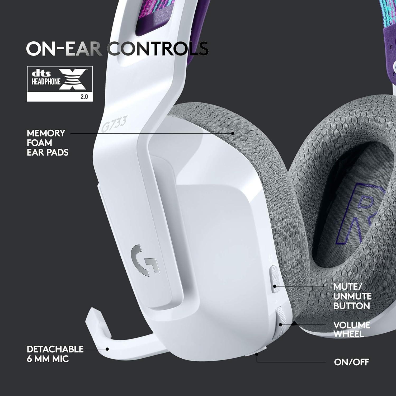 Auriculares G733 Lightspeed White - inalámbricos-1