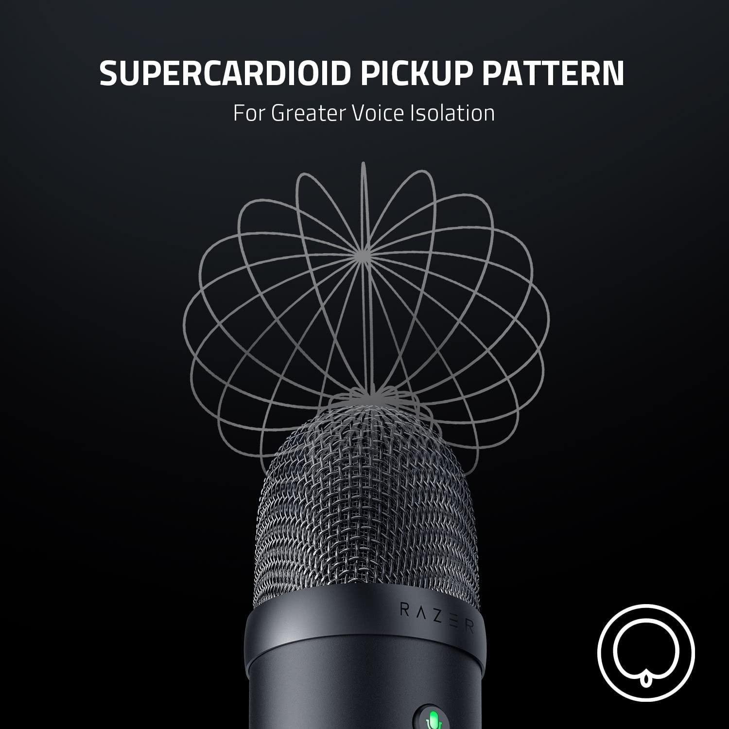 Microfono USB Razer Seiren V2 X: Microfono de condensador de 25 mm-2