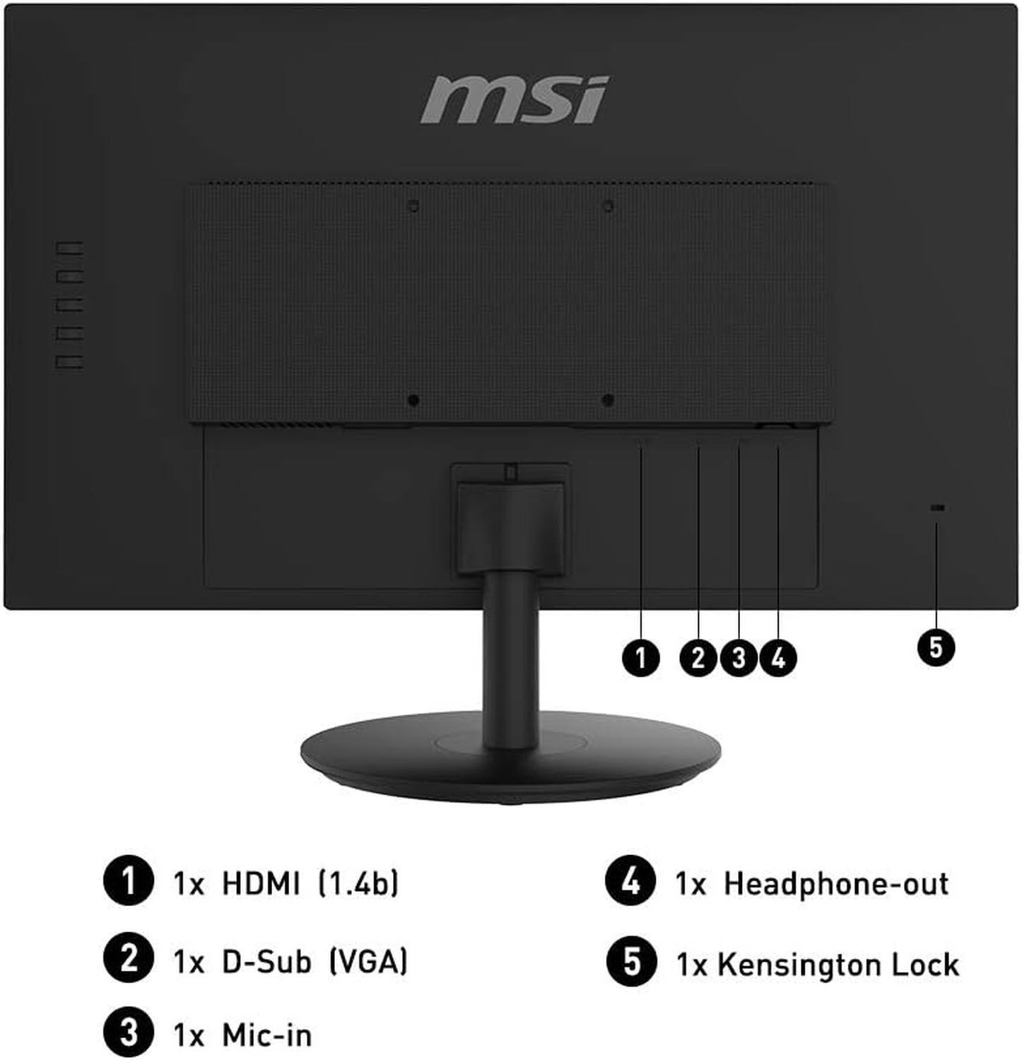 Monitor MSI Full FHD antirreflejo 5ms 1080p IPS 75Hz-1