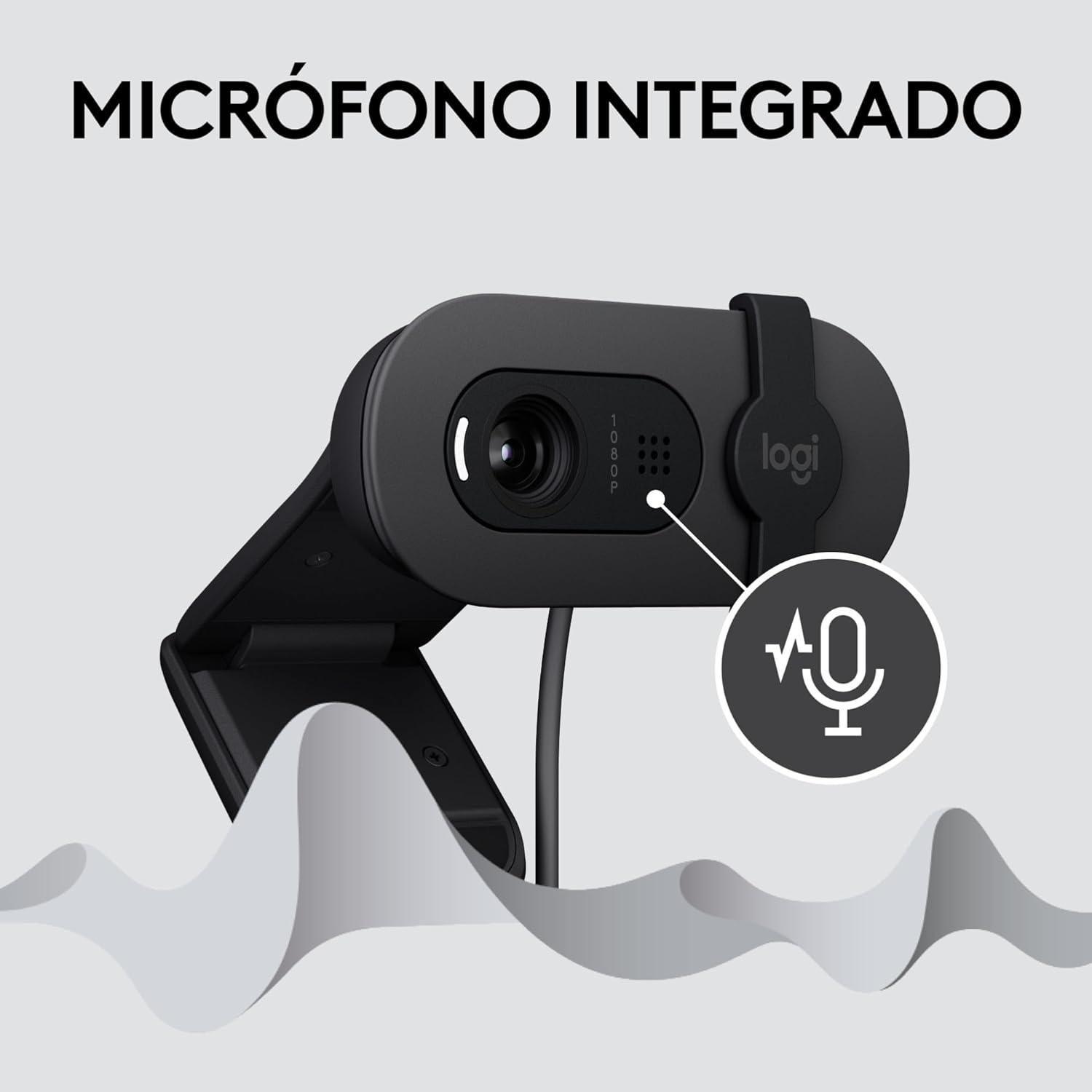 Logitech Brio 100 Full HD para reuniones y Streaming-2