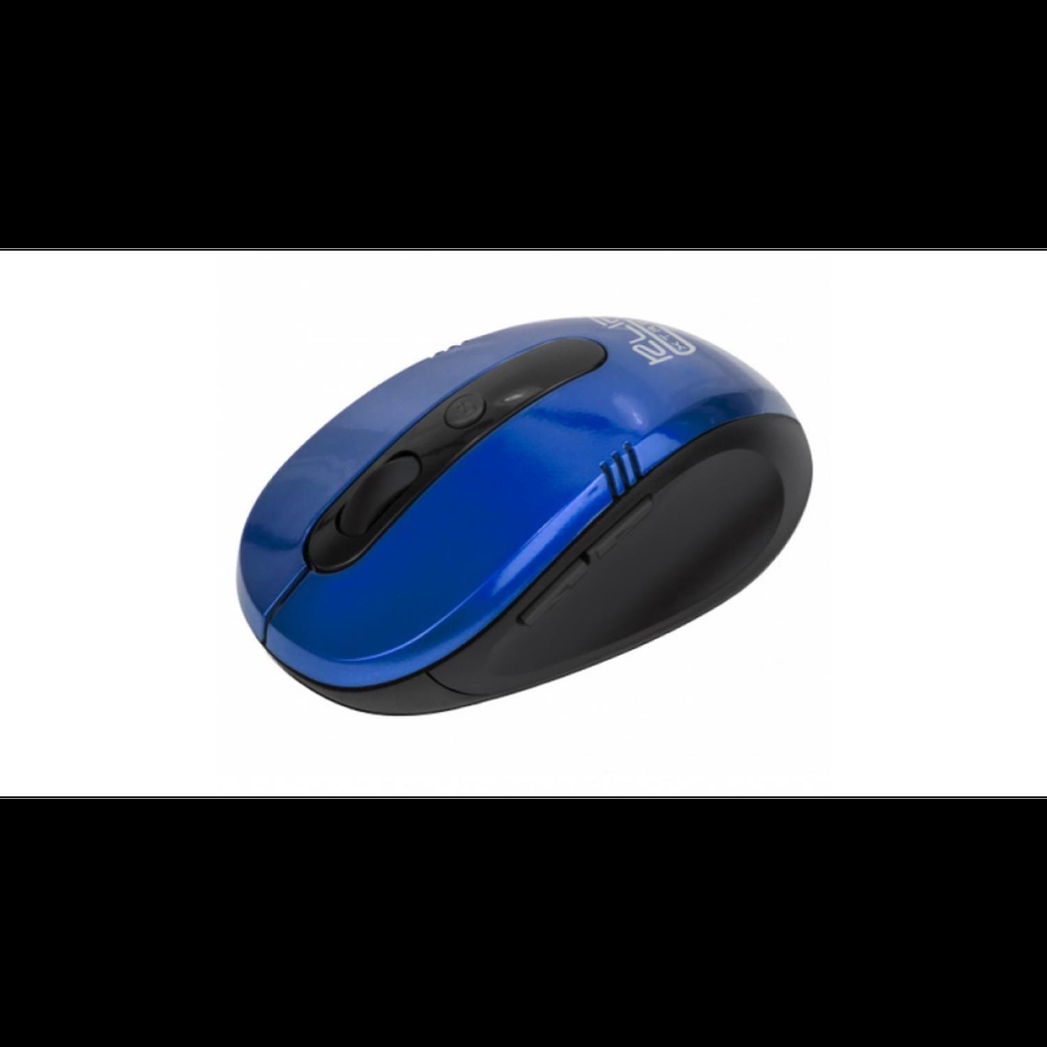 Mouse Klip Vector color azul-0