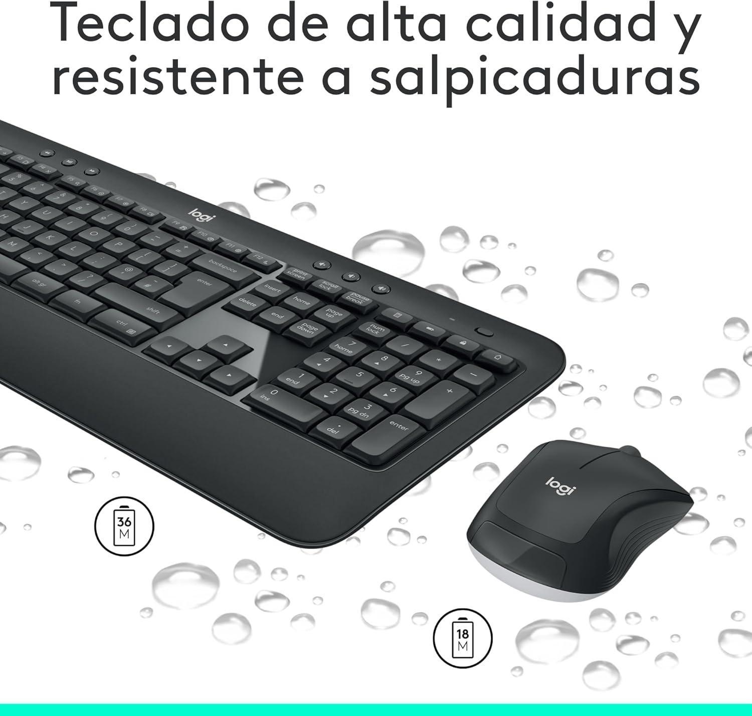 Logitech MK540 Advanced Combo Teclado y Ratón Inalámbrico-2