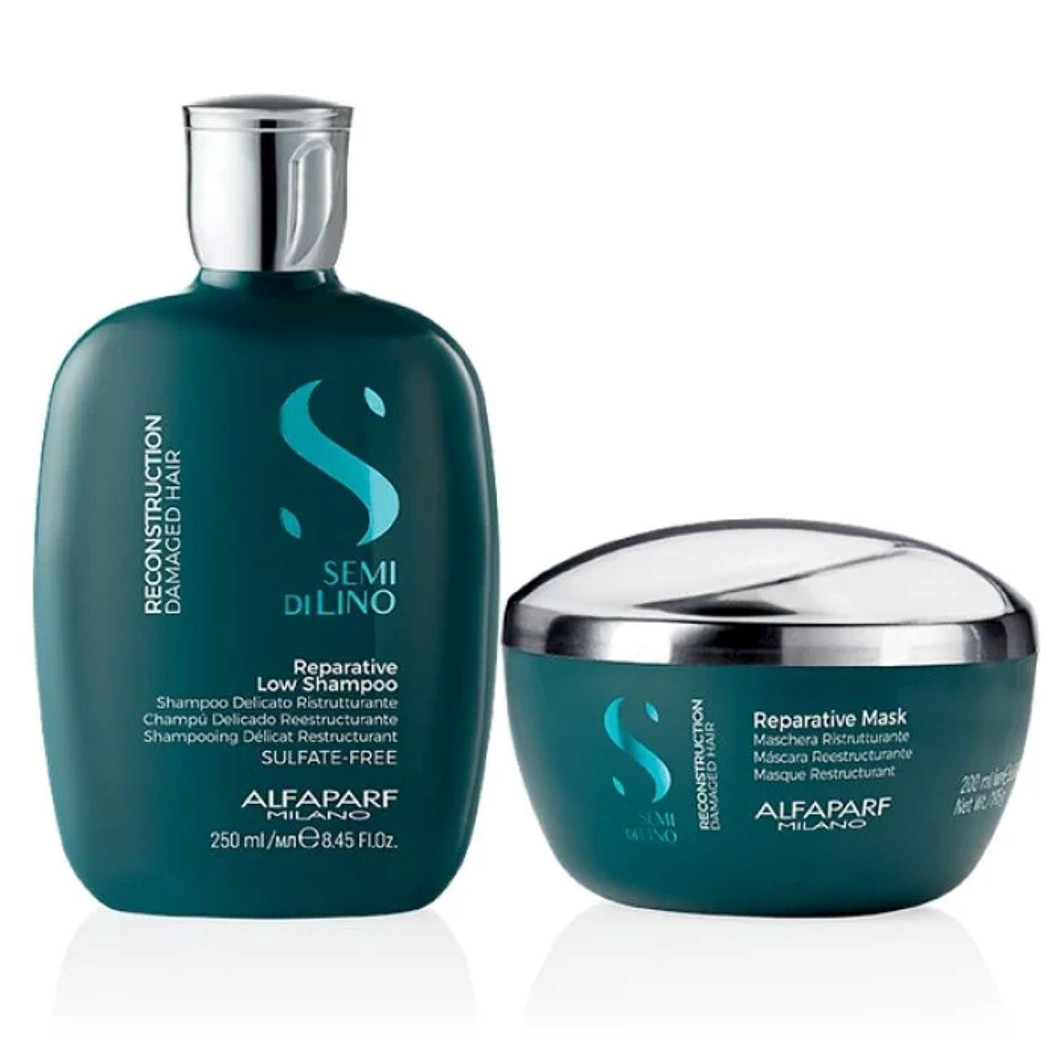 Pack Shampoo y Mascara Alfaparf Semi Di Lino-0