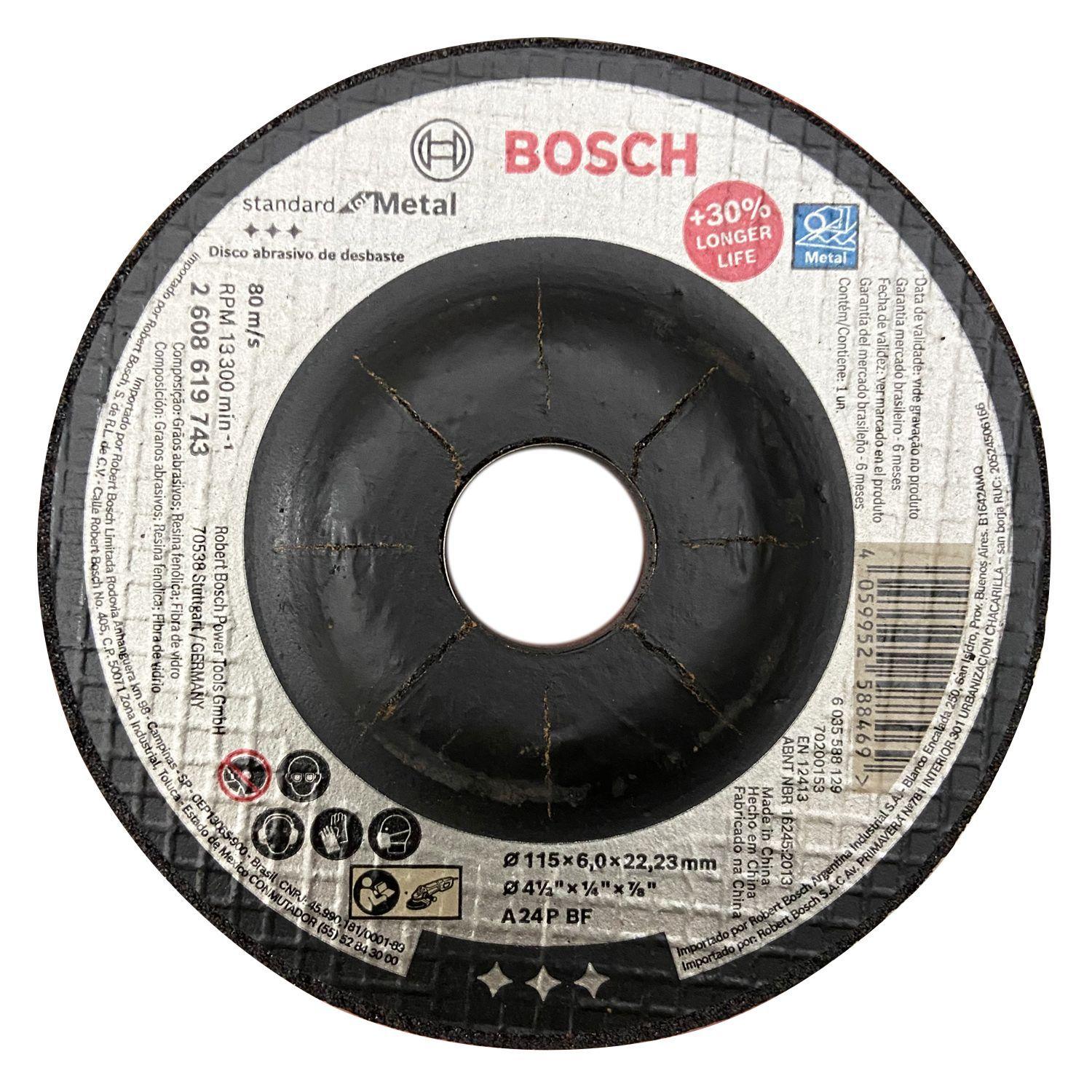 Pack 10 Discos De Desbaste 4 1/2x 6mm Para Metal-0