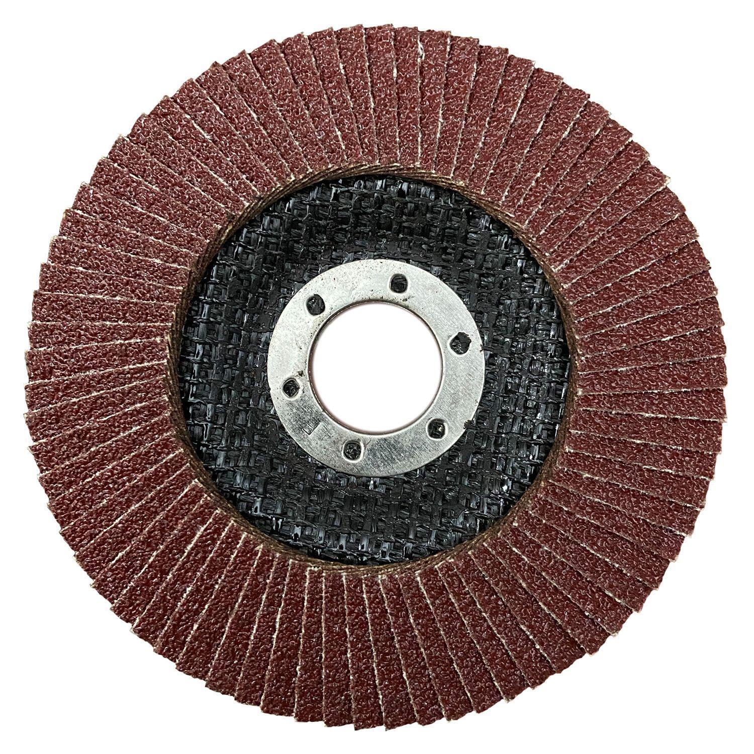 Pack 10 Discos Flap Traslapado Metal 4 1/2 Grano 60-1