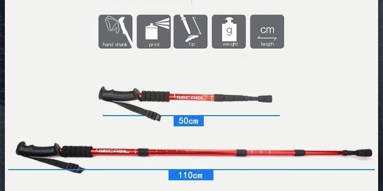 Bastón Trekking Antishock Plegable (promoción 2 Unidades)-1