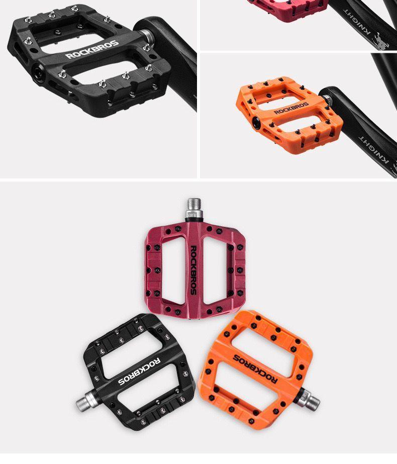 Pedales Bicicleta Rockbros 201712c Plataforma Antideslizante-1