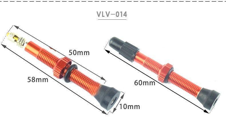 Válvulas Tubeless Bicicleta Presta Tubular 44 Y 60-4