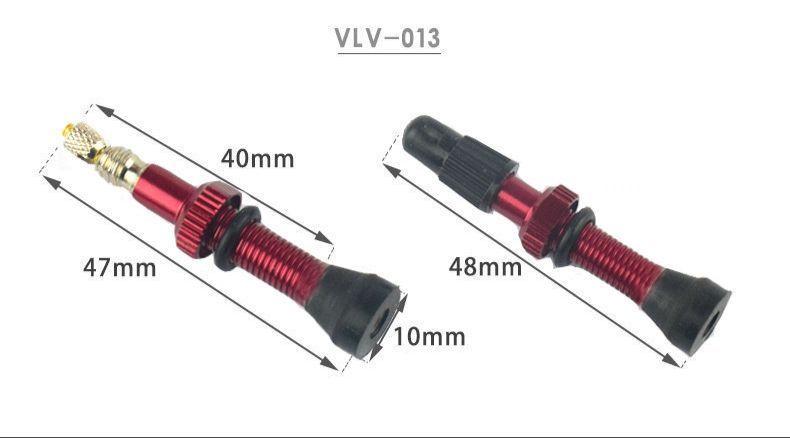 Válvulas Tubeless Bicicleta Presta Tubular 44 Y 60-3