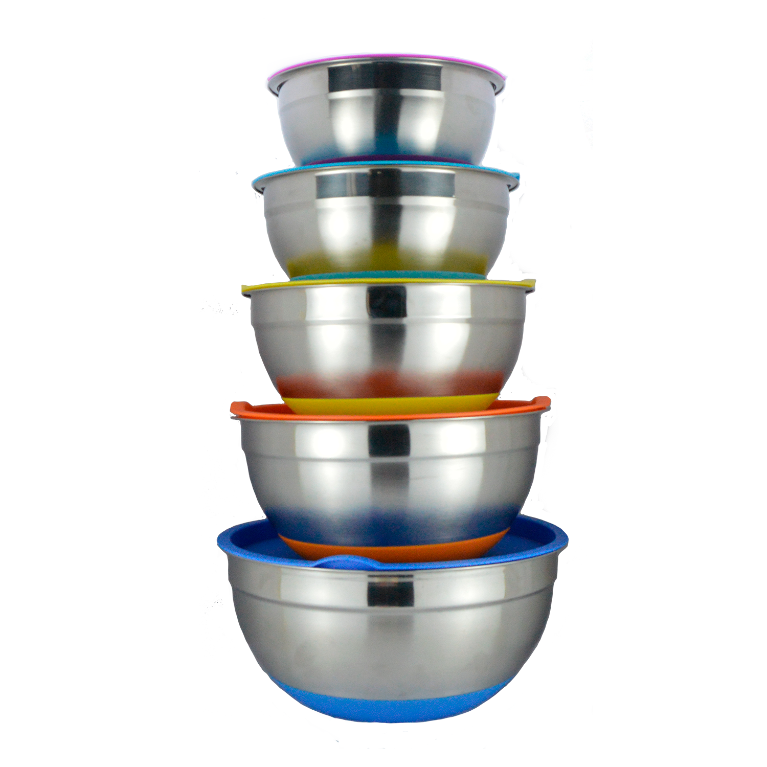 Set Bowls Acero Inoxidable con tapa-0