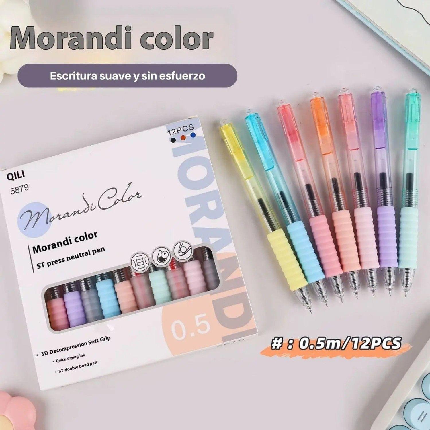 Lápices Gel Qili Morandi Punta 0,5 Mm Tinta Suave-1