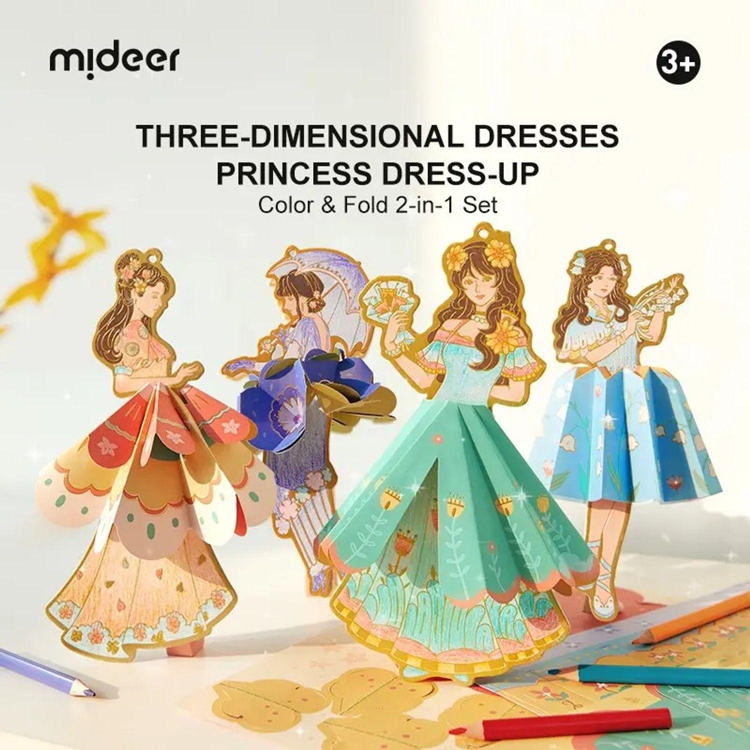 Tarjetas De Papel Para Colorear Y Origami: Diseño De Moda-1