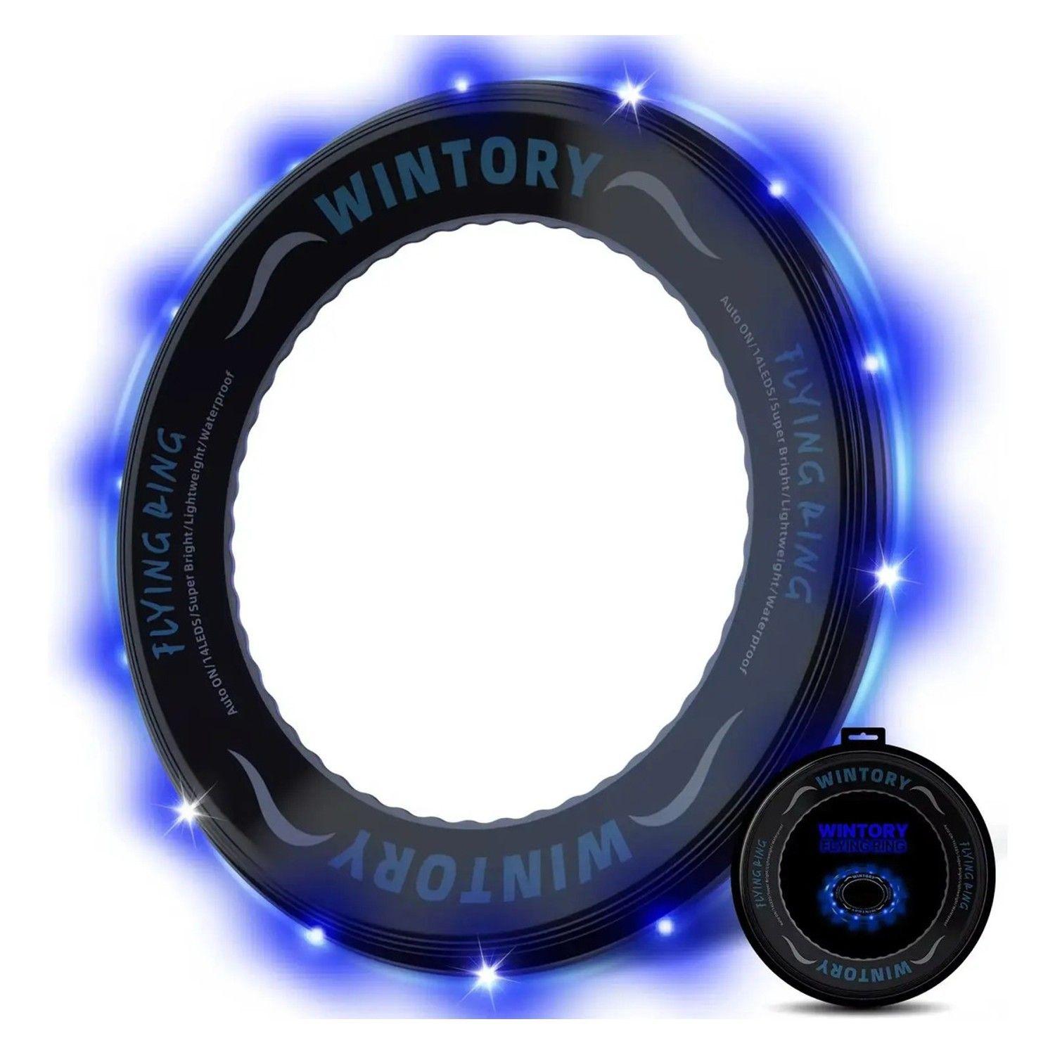 Frisbee Disco Volador Luminoso Led De Goma-1