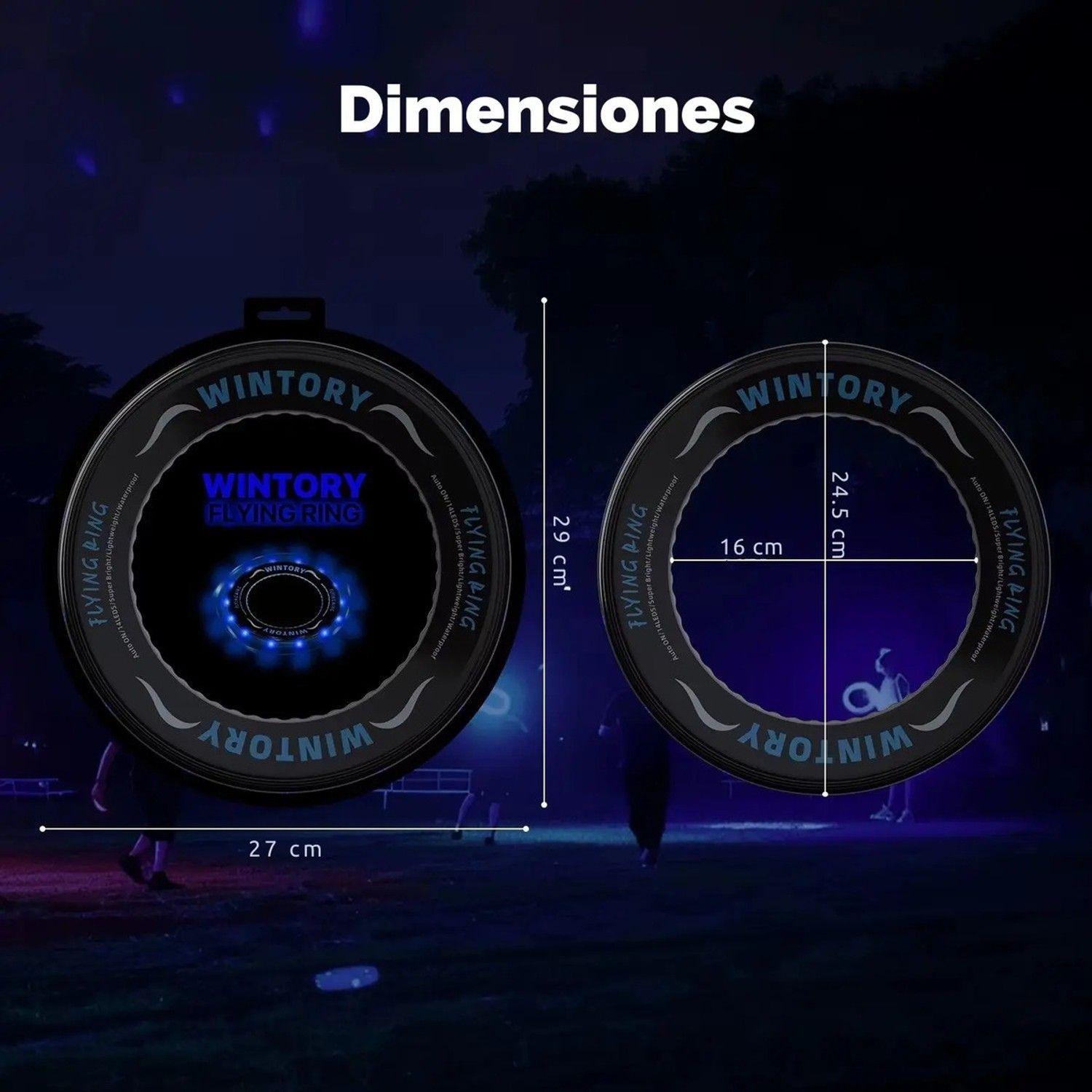 Frisbee Disco Volador Luminoso Led De Goma-2