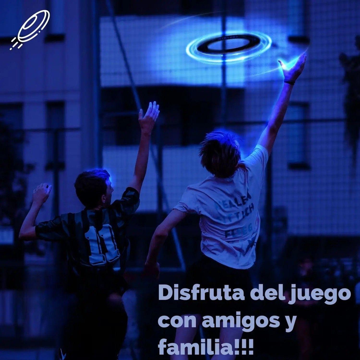 Frisbee Disco Volador Luminoso Led De Goma-4