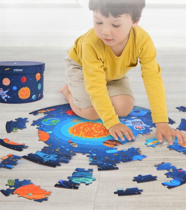 Puzzle Circular Viajando Por El Espacio-2