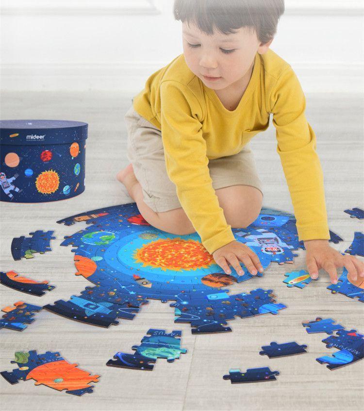 Puzzle Circular Viajando Por El Espacio-2