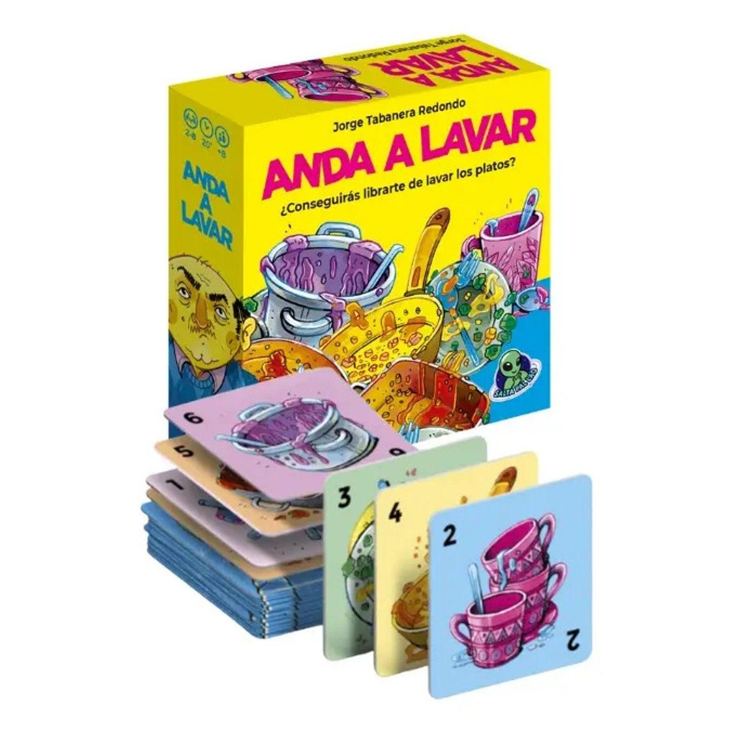 Anda A Lavar  Juego De Mesa Con Cartas Para 2 A 8 Jugadores-1