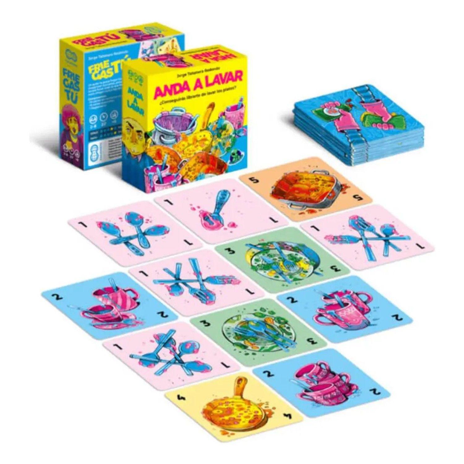 Anda A Lavar  Juego De Mesa Con Cartas Para 2 A 8 Jugadores-2