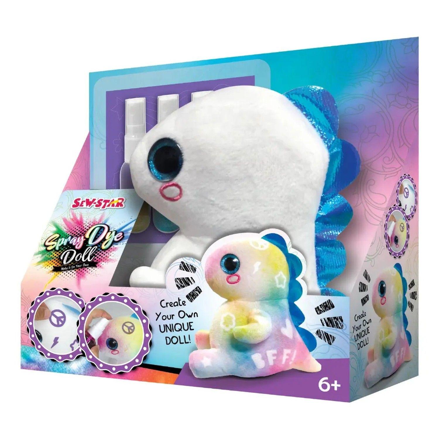 Kit De Manualidades Pinta Un Dinosaurio De Peluche Con Spray-0