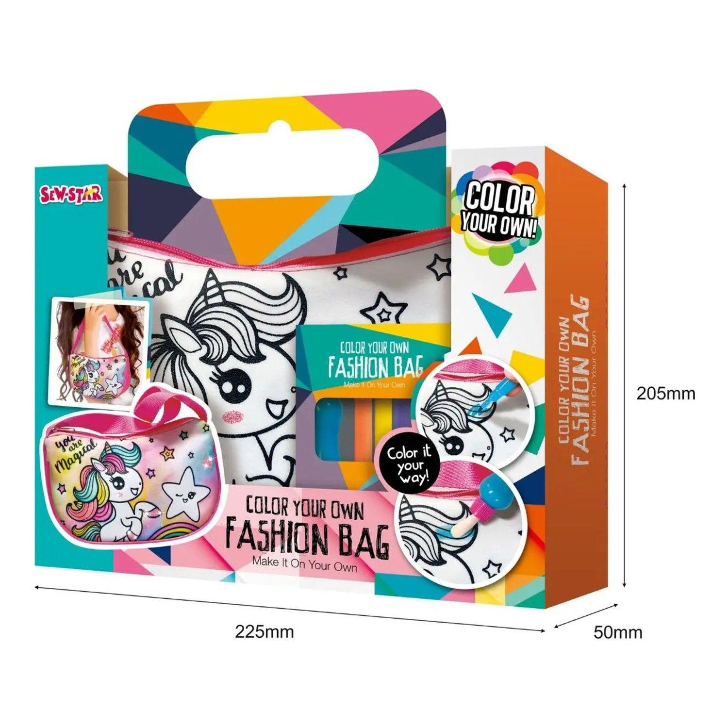 Juguete Artístico Manualidad Pinta Tu Cartera De Unicornios-5