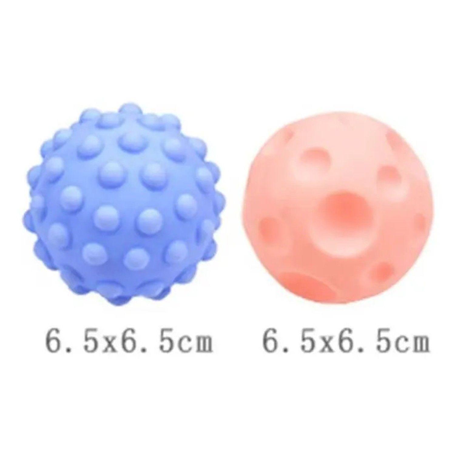 Set 6 Pelotas Sensoriales Didácticas Para Bebé Con Texturas-5