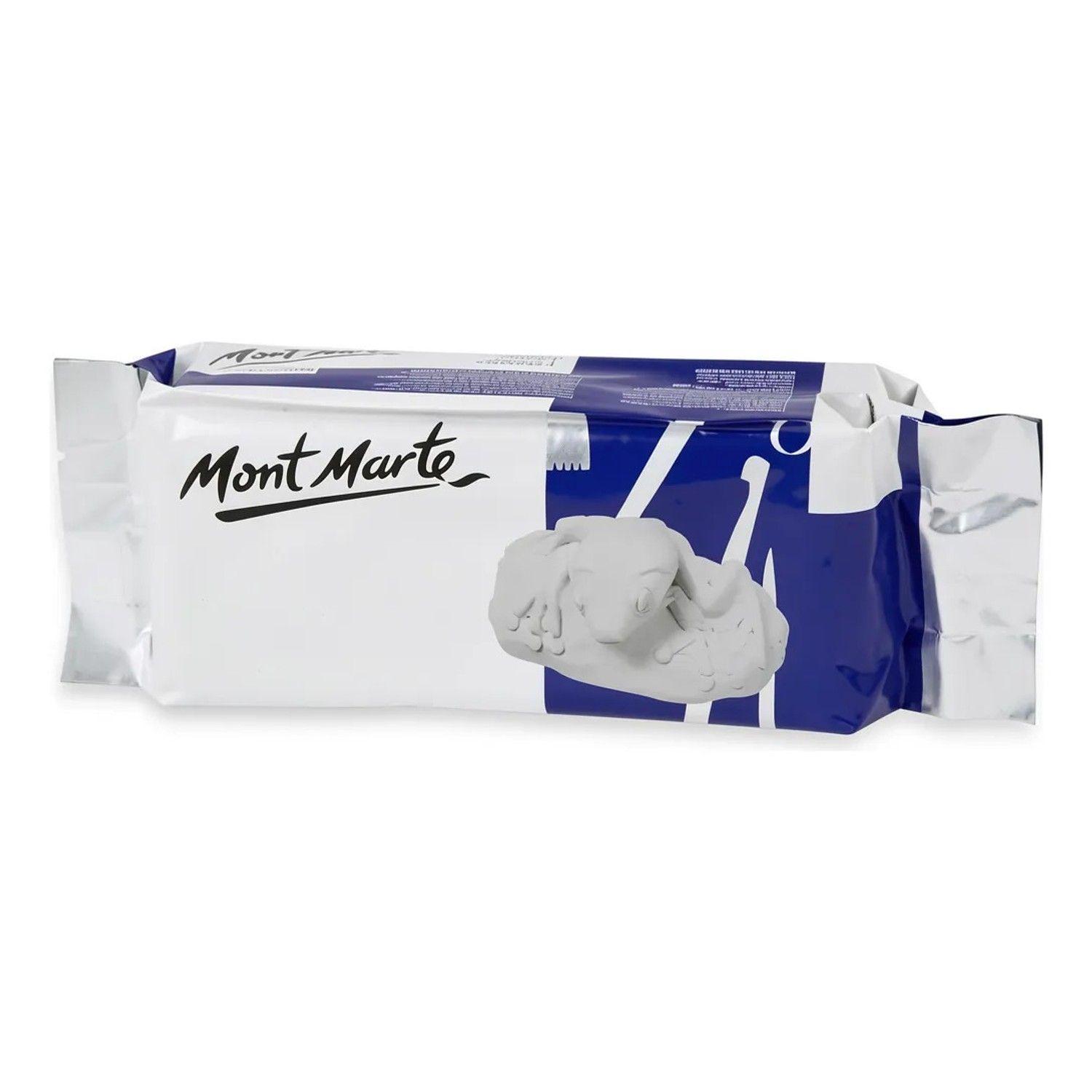 Arcilla Para Modelar Secado Al Aire Blanco 500 Gr Mont Marte-0