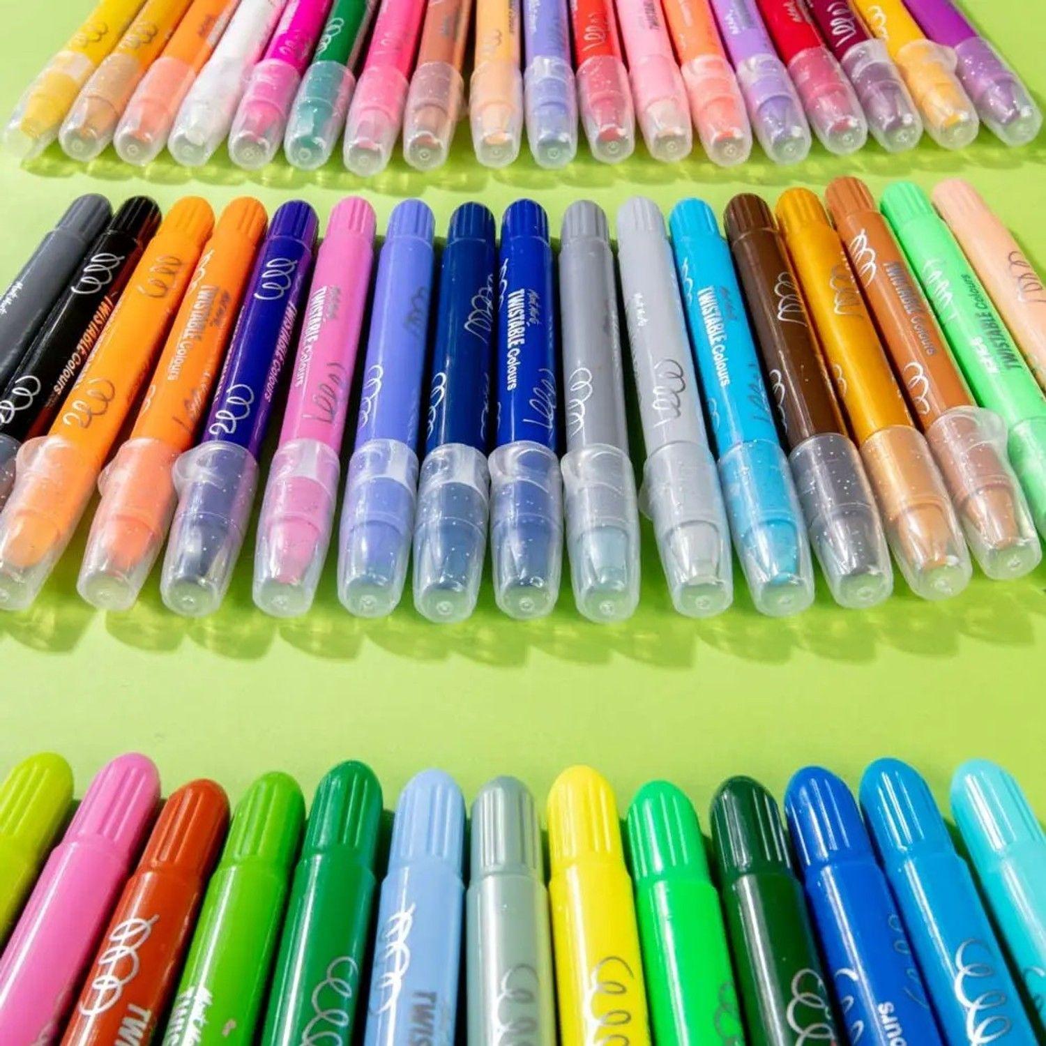 Lápices De Colores Barras Giratorias 24 Unidades Mont Marte-4