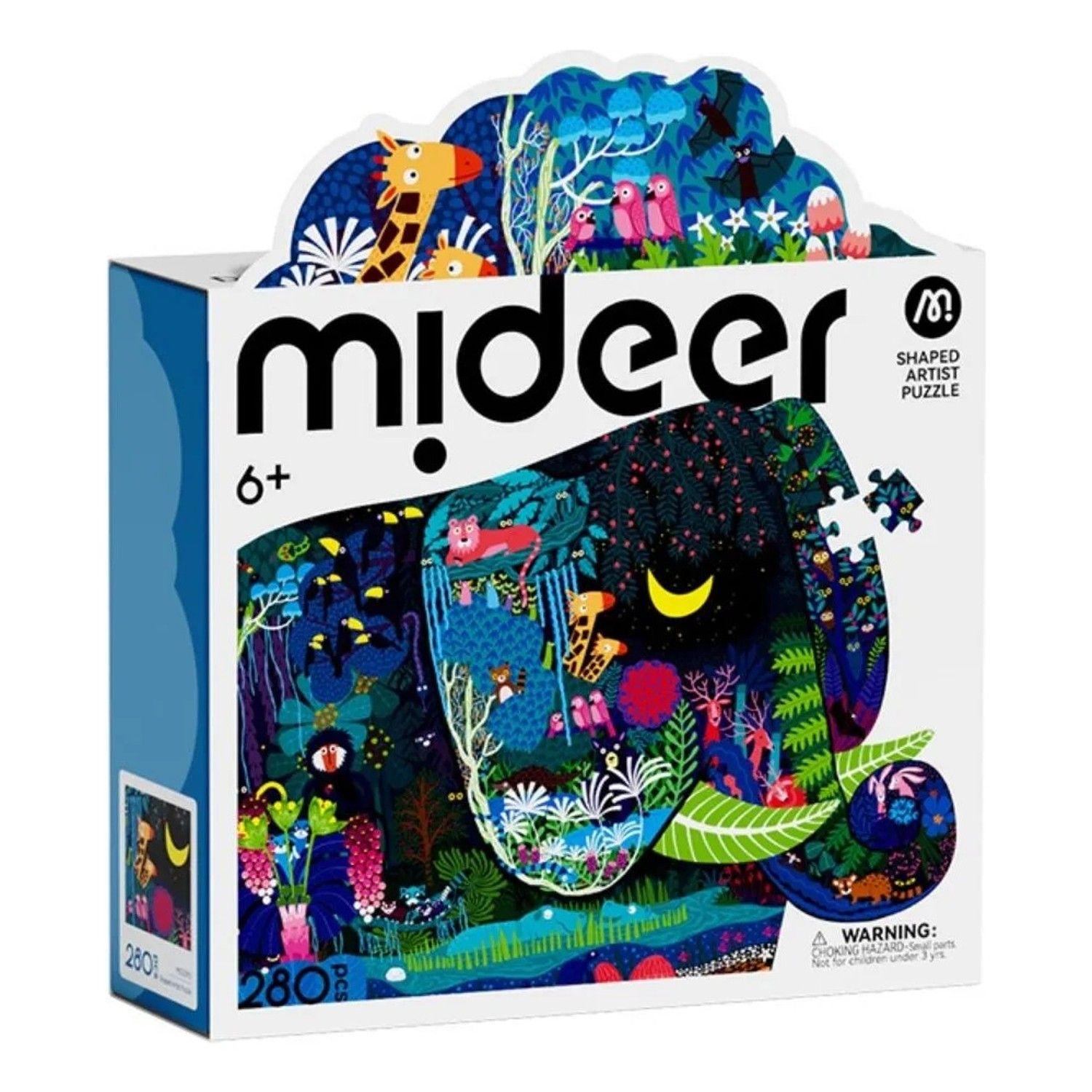 Puzzle Para Niños De Elefante 280 Piezas + 6 Años - Mideer-0