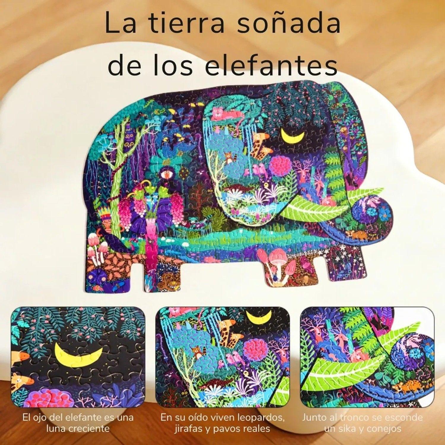 Puzzle Para Niños De Elefante 280 Piezas + 6 Años - Mideer-1