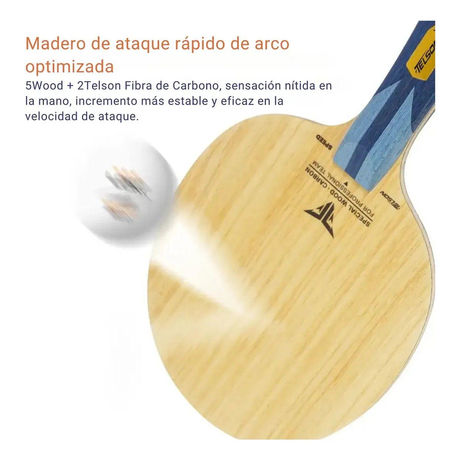 Madero Tenis De Mesa Profesional 7 Capas Telson Speed Loki-2