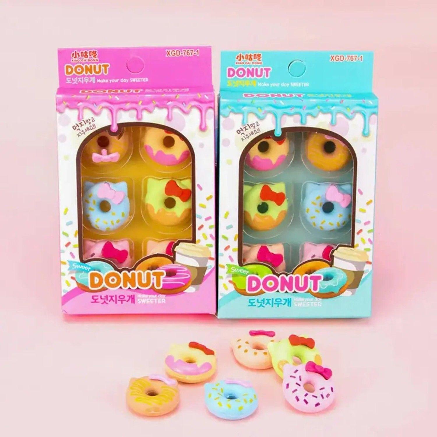 Pack 12 Gomas De Borrar De Donut Kawaii X 2 Cajas De 6 Pcs-2
