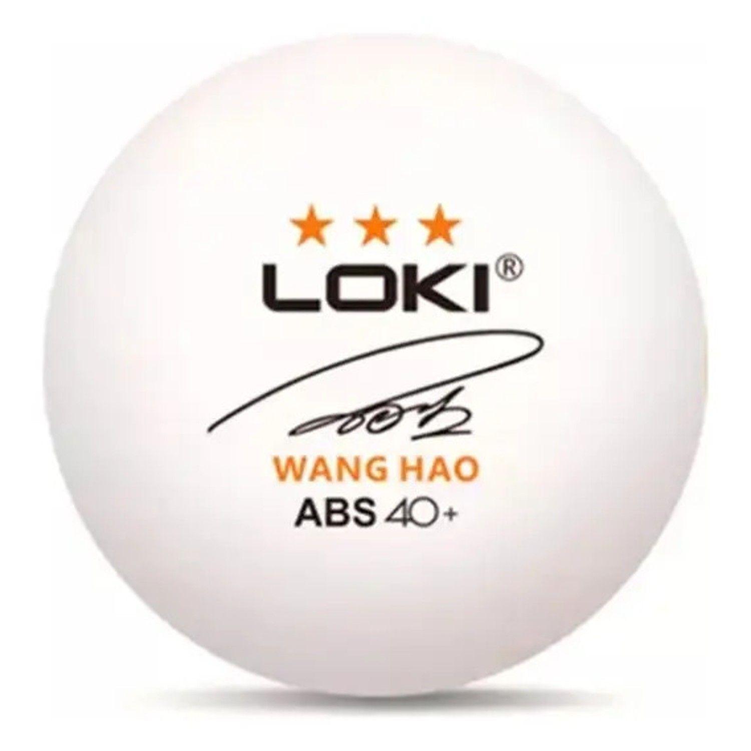 Set 12 Pelotas Ping Pong Pro 3 Estrellas Abs 40+ Loki-2