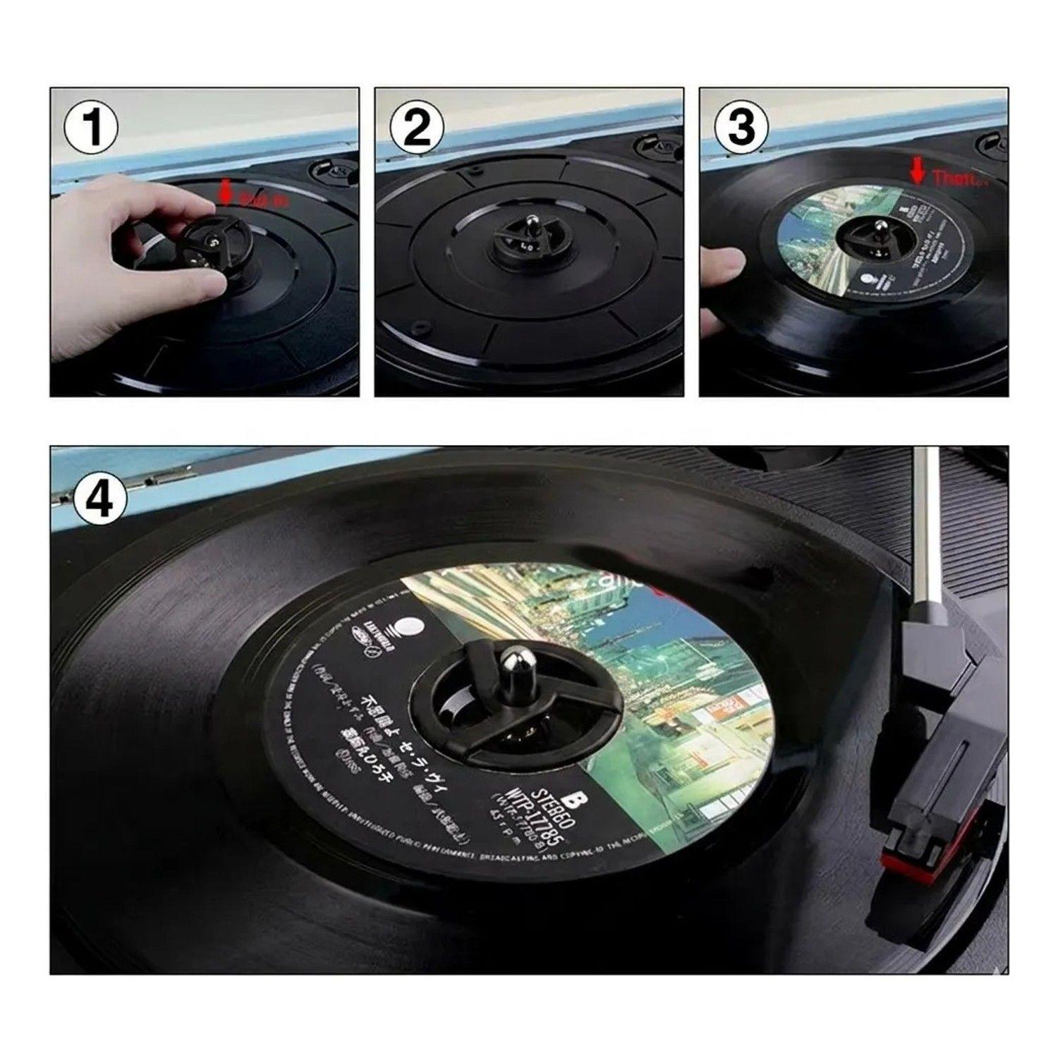Pack 2 Adaptadores Para Discos De Vinilo 7 Pulgadas 45 Rpm-5