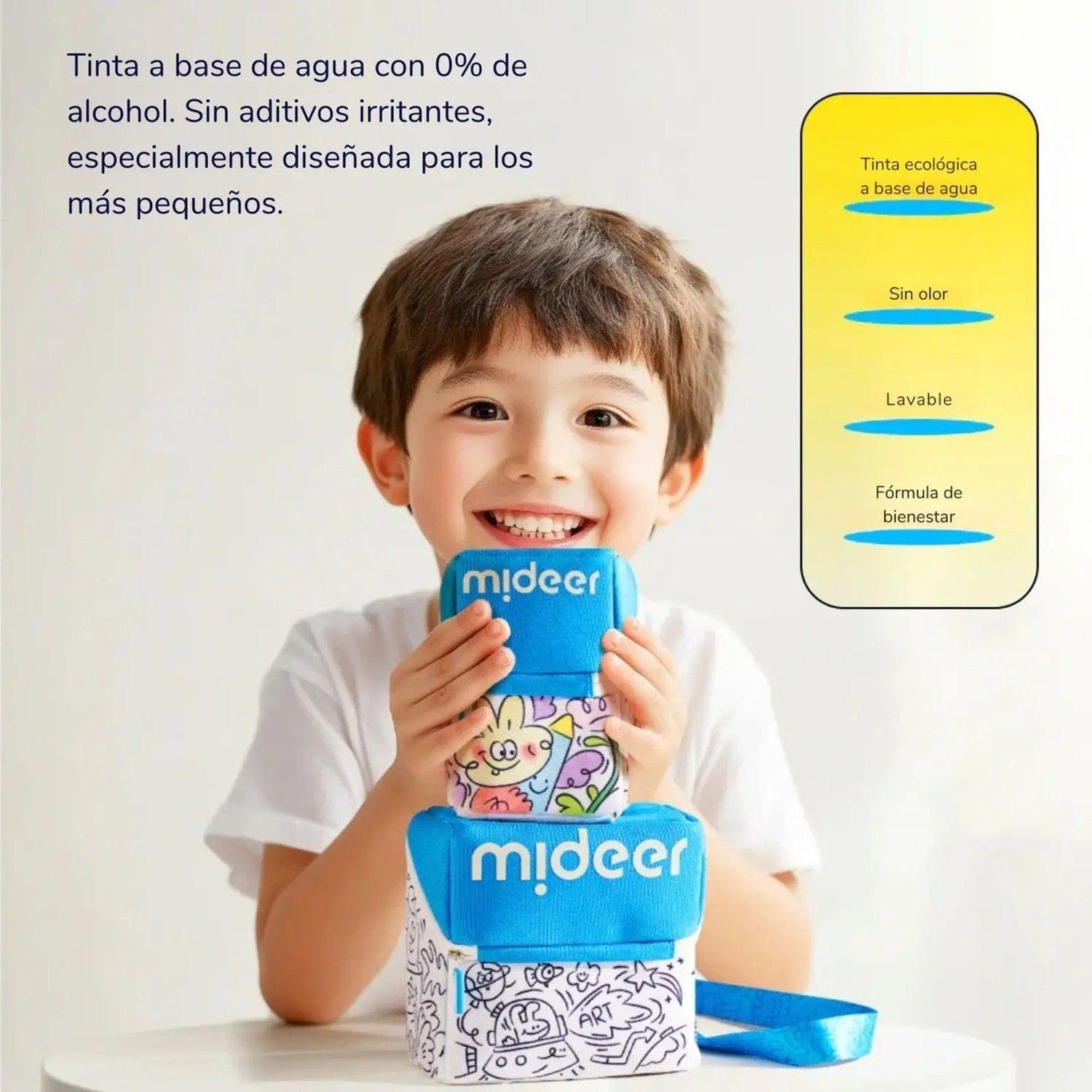 Set 24 Lápices Acrílicos Pincel Con Bolso Pintable Mideer-3
