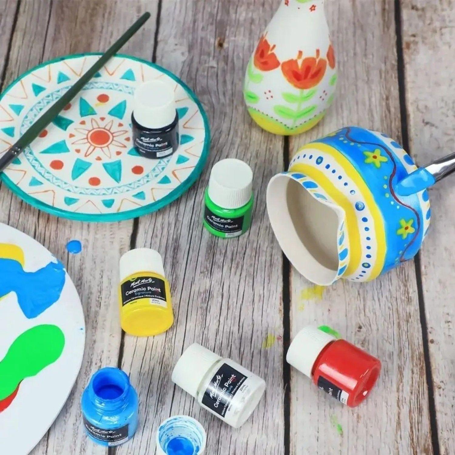 Set De 26 Pinturas Para Cerámica Y Porcelana 20ml Mont Marte-3