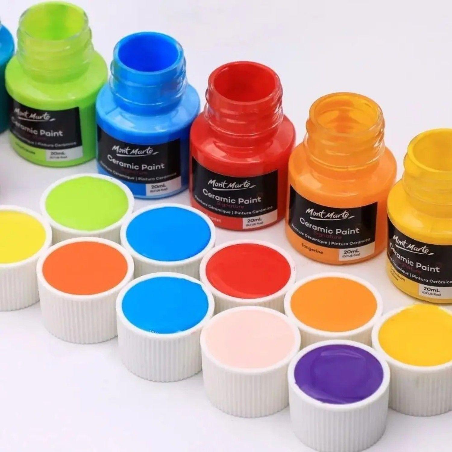 Set De 26 Pinturas Para Cerámica Y Porcelana 20ml Mont Marte-6