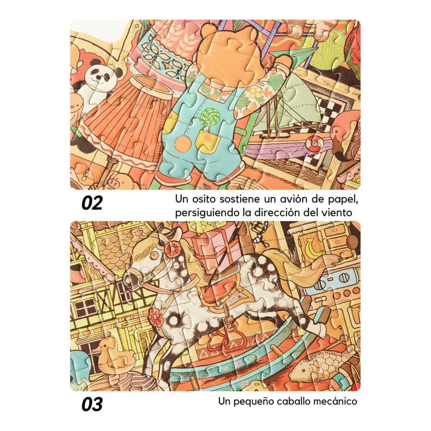 Puzzle De Oso Para Niños +6 Años 246 Piezas Arte Mideer-2