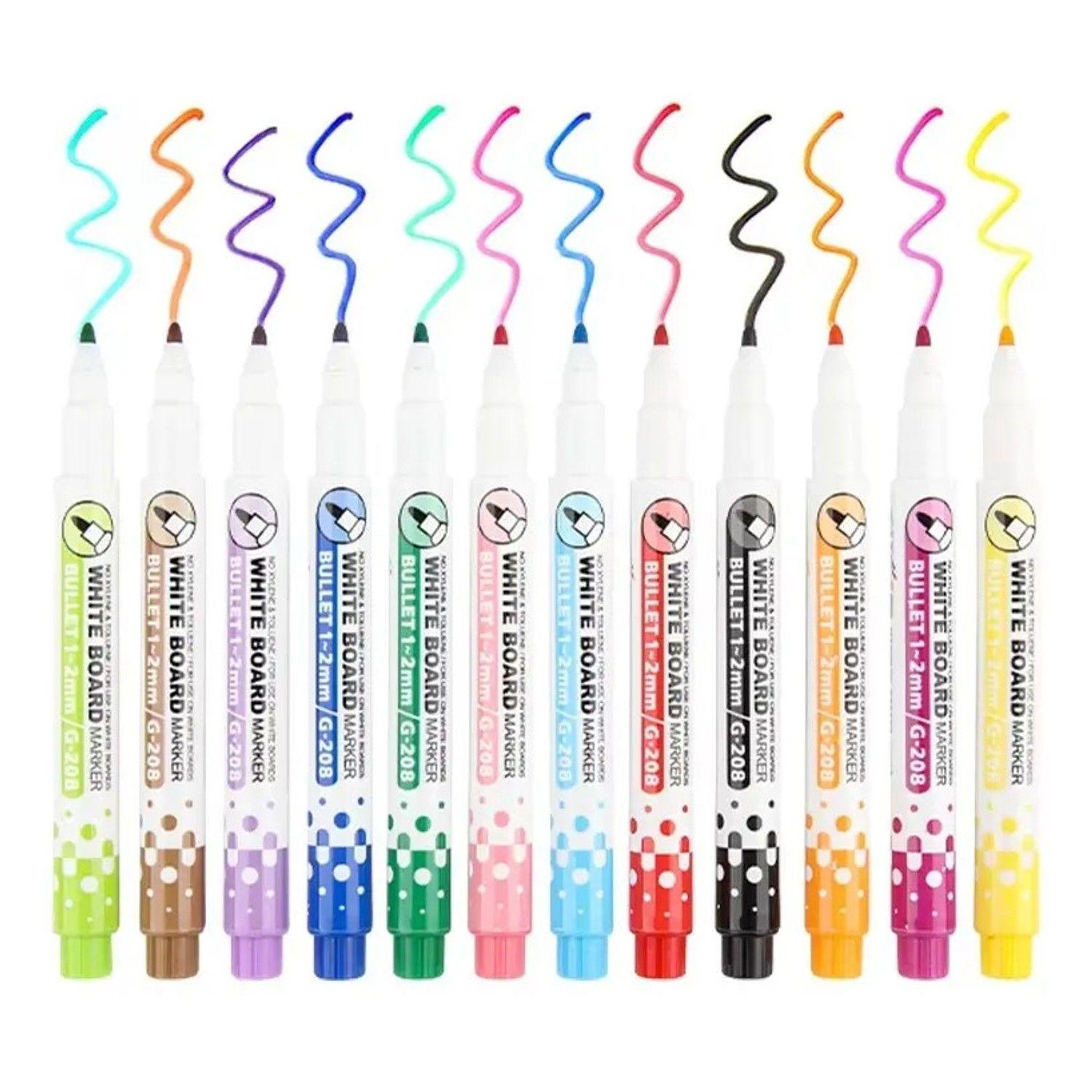 Marcadores Magnéticos De Pizarra 12 Colores-2